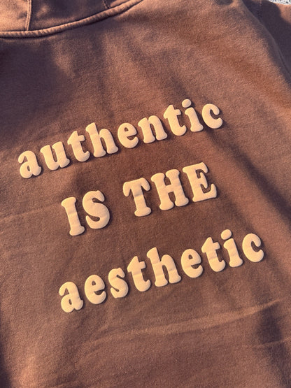 authentic > aesthetic hoodie