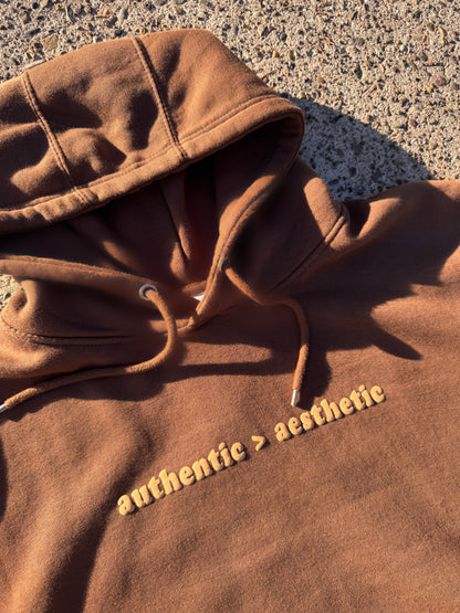 authentic > aesthetic hoodie