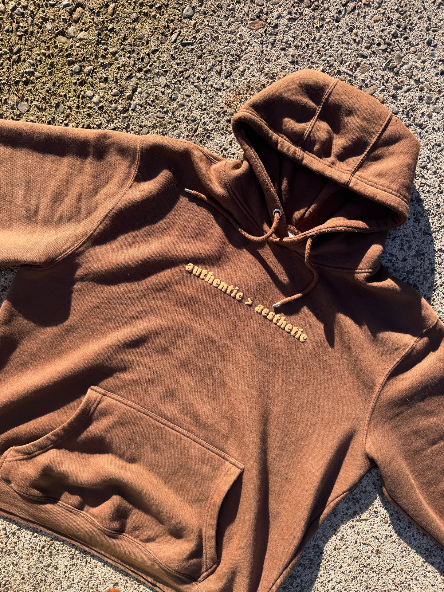 authentic > aesthetic hoodie